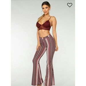 NWT Fashion Nova High Rise Flare Leggings